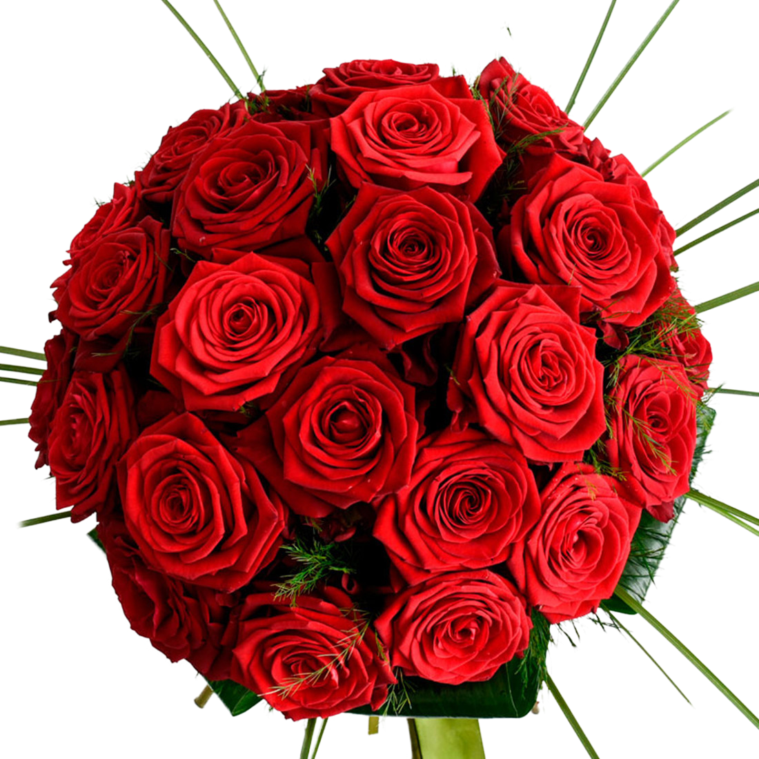 Bouquet Rose Rosse Tondo Red Passion shop online