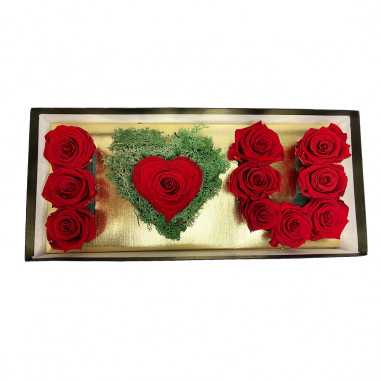Box I Love You con Rose Stabilizzate shop online